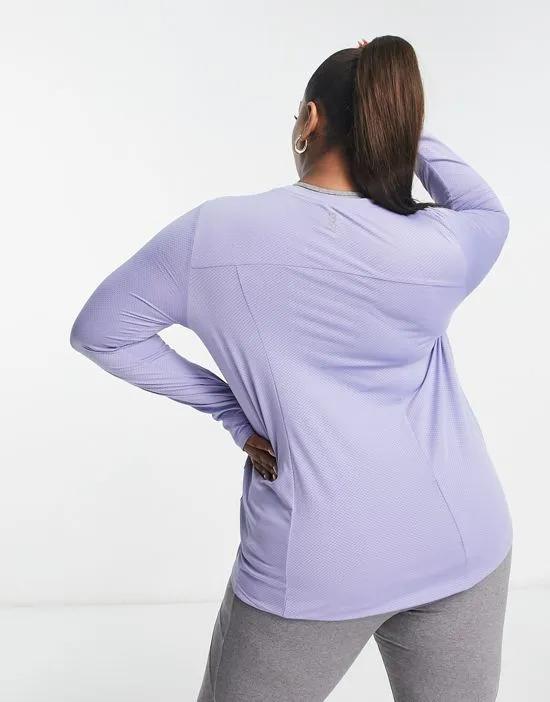 Curve icon long sleeve run top