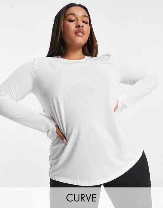 Curve icon long sleeve run top