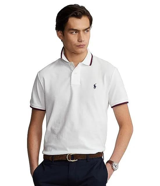 Custom Slim Fit Mesh Polo Shirt