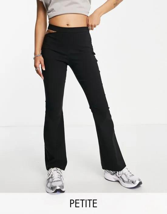 cut out bengaline flares in black