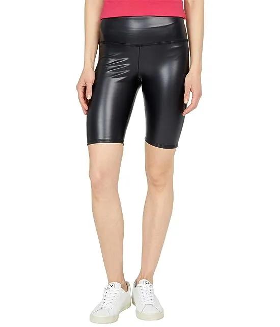 Cycle Shorts in Stretch Vegan Leather