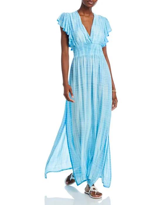Dahlia Tie Dye Cover Up Maxi Dress