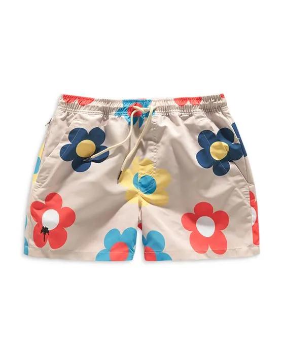 Daisy Tailored Fit Drawstring Swim Shorts