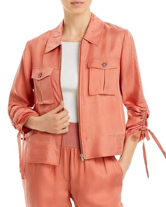 Dale Ruched Sleeve Jacket