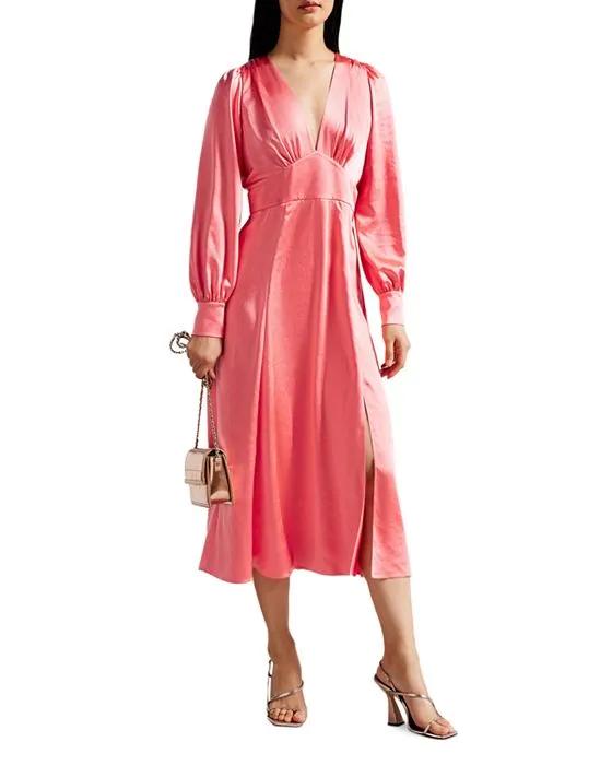 Dania Blouson Sleeve Midi Dress