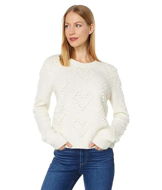 Daphne Bobble Heart Sweater