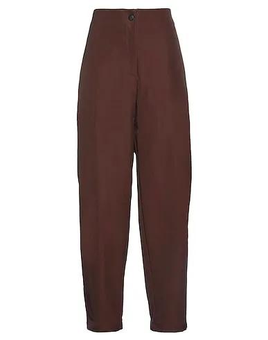 Dark brown Canvas Casual pants
