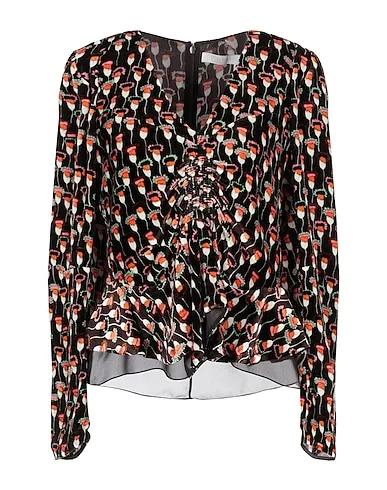 Dark brown Crêpe Blouse