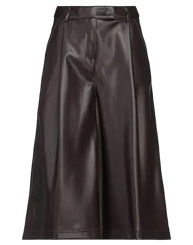 Dark brown Cropped pants & culottes