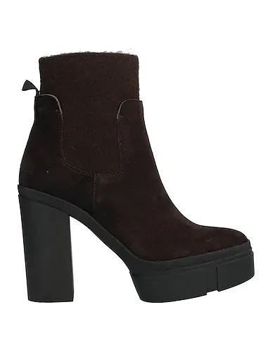 Dark brown Flannel Ankle boot