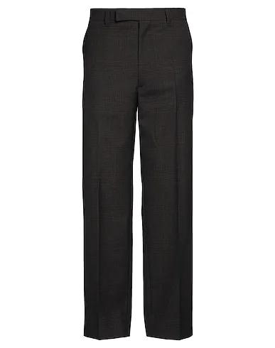 Dark brown Flannel Casual pants