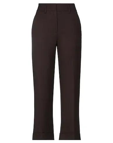 Dark brown Flannel Casual pants