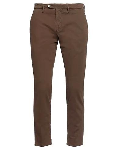 Dark brown Gabardine Casual pants