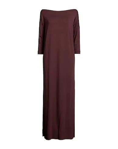 Dark brown Jersey Long dress