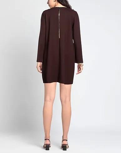 Dark brown Jersey Short dress