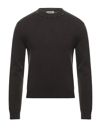 Dark brown Knitted Cashmere blend