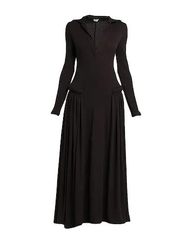 Dark brown Knitted Long dress