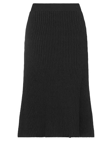 Dark brown Knitted Midi skirt