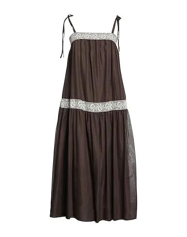 Dark brown Lace Midi dress