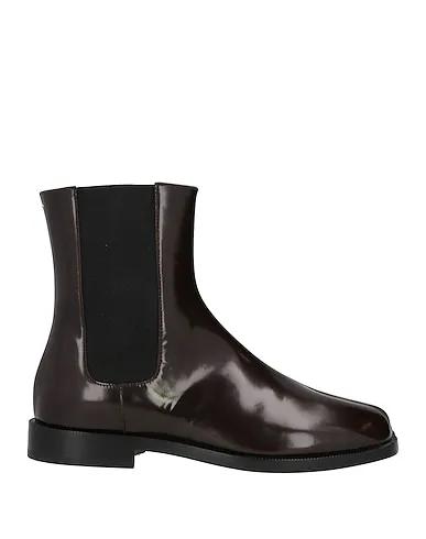 Dark brown Leather Ankle boot