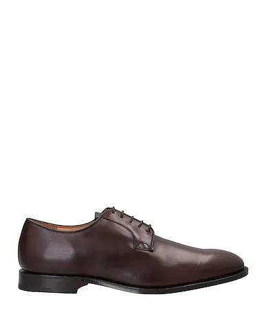 Dark brown Leather Laced shoes