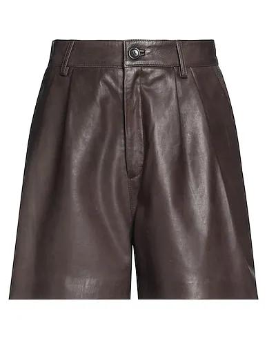 Dark brown Leather Leather pant