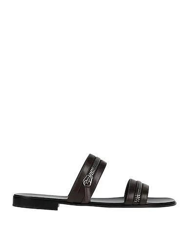 Dark brown Leather Sandals