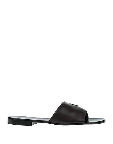 Dark brown Leather Sandals
