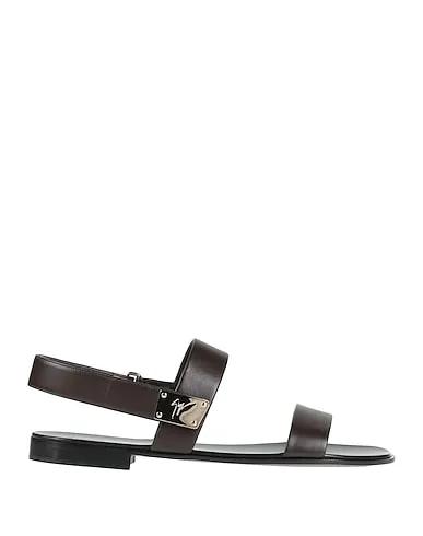 Dark brown Leather Sandals