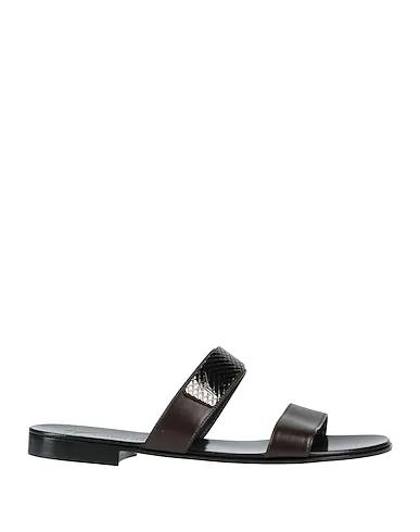 Dark brown Leather Sandals