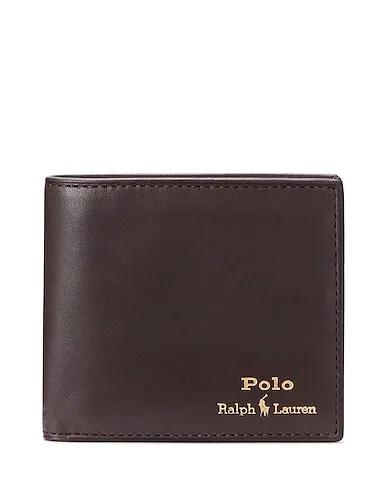 Dark brown Leather Wallet LEATHER BILLFOLD WALLET
