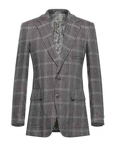 Dark brown Plain weave Blazer