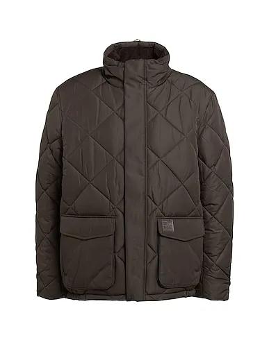 Dark brown Shell  jacket Barbour Ivestone Quilt
