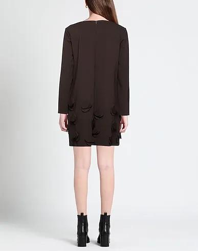 Dark brown Sweatshirt Short dress