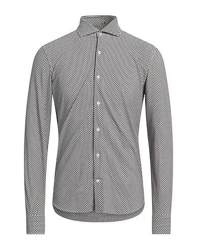 Dark brown Synthetic fabric Patterned shirt