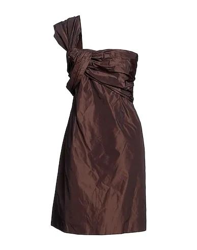 Dark brown Taffeta Short dress