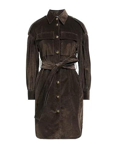 Dark brown Velvet Short dress
