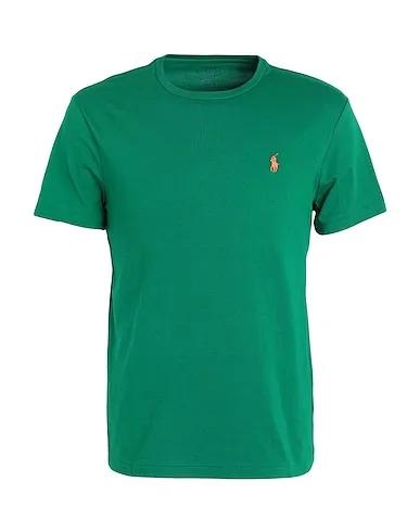 Dark green Basic T-shirt CUSTOM SLIM FIT JERSEY CREWNECK T-SHIRT