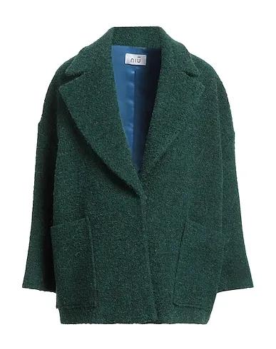 Dark green Bouclé Coat