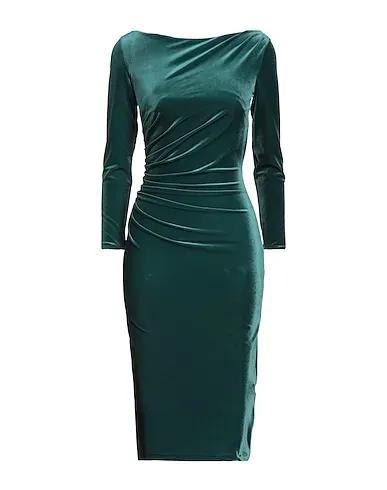 Dark green Chenille Midi dress