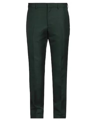 Dark green Cool wool Casual pants