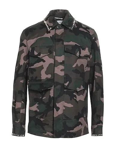 Dark green Cotton twill Jacket