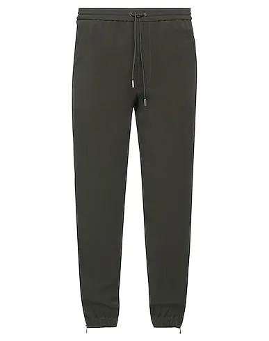 Dark green Crêpe Casual pants