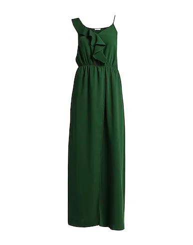 Dark green Crêpe Long dress