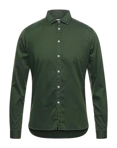 Dark green Denim Patterned shirt