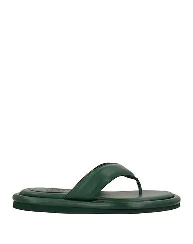 Dark green Flip flops