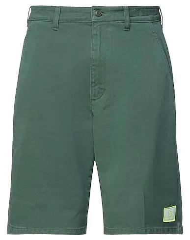 Dark green Gabardine Shorts & Bermuda