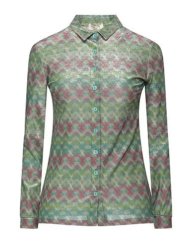 Dark green Jersey Patterned shirts & blouses