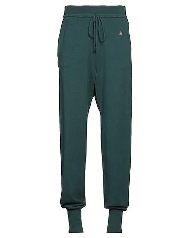 Dark green Knitted Casual pants