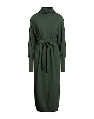 Dark green Knitted Midi dress